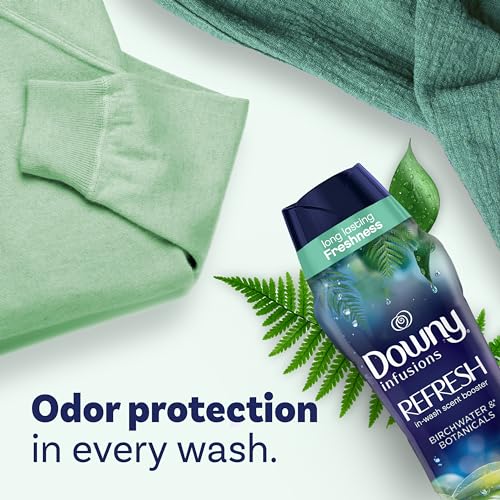 Image of Downy Infusions In-Wash Laundry Scent Booster Beads, REFRESH, Botanical Florals and Birch Water Scent, 24 oz