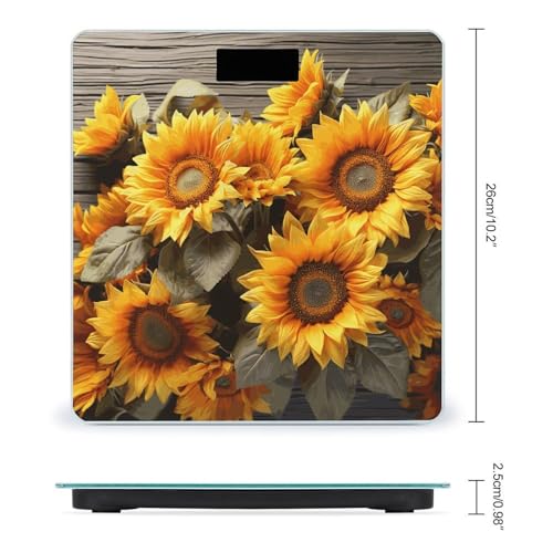 Báscula digital para baño FekiLoot con pantalla grande miniatura 2