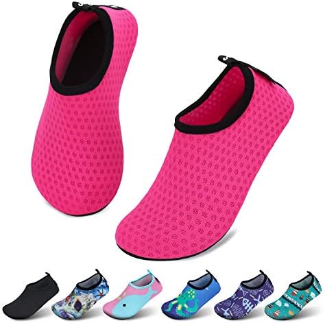 SAGUARO Kinder Badeschuhe Mädchen Schwimmschuhe Junge Schnell Trocken Outdoor Aqua Schuhe Pool Yoga，21-35EU
