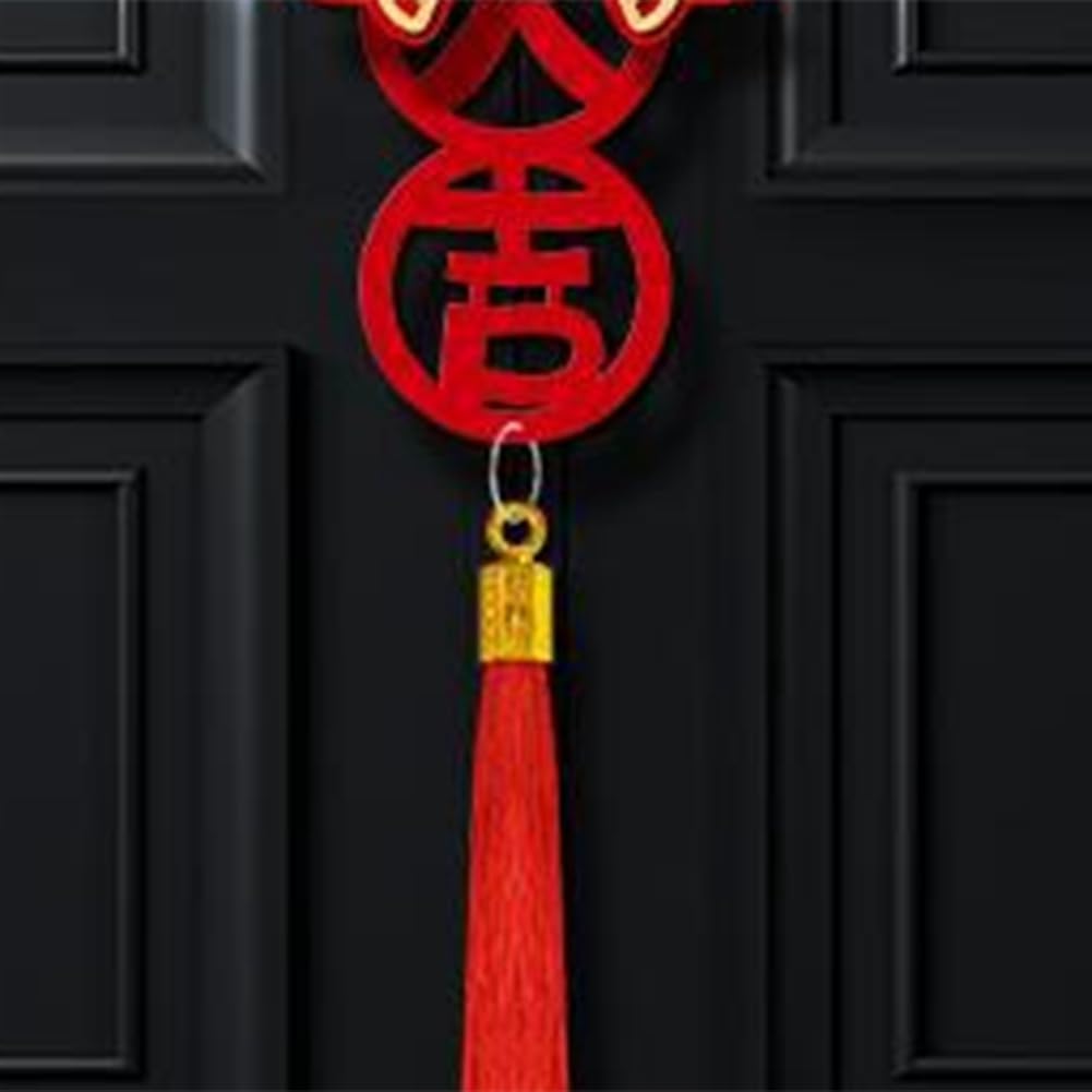 Decorazioni Cinesi Capodanno 2024 - 6 Pezzi Draghi Portafortuna Con Nappa Rossa Per Auto, Bonsai, Casa - Foto 10