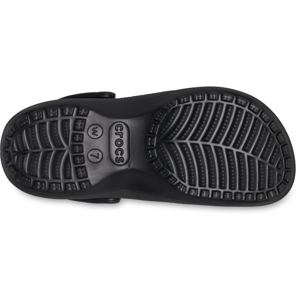 Crocs Women's Classic Platform Glitter Clog 36-37 EU Black