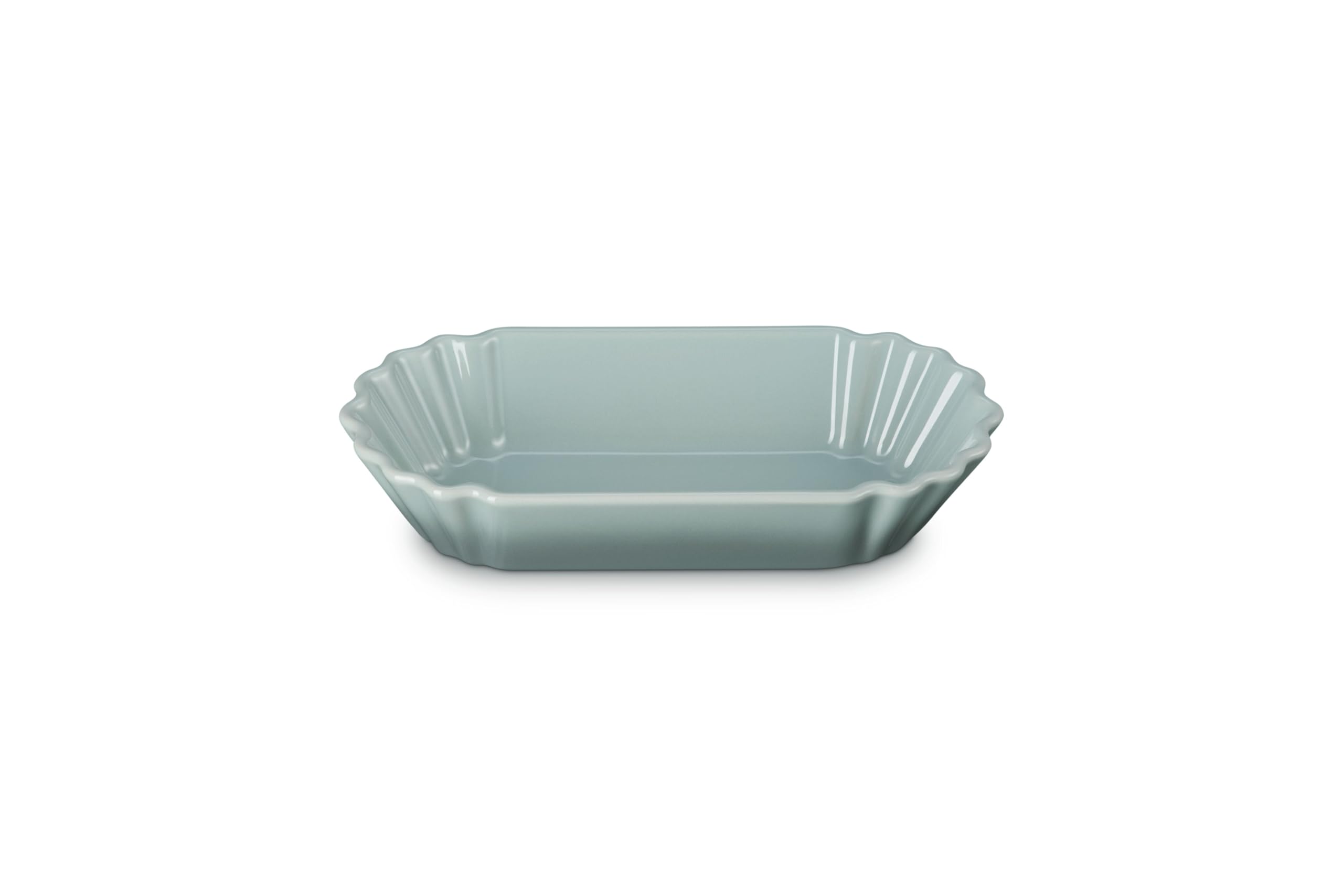 Le Creuset Stoneware Bistro Boat, 14 oz. (8.5" L x 4" W x 1.7" D), Sea Salt