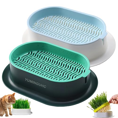 YUMINGUHC Cat Grass Planter Kit, No Seeds, Hydroponic Indoor