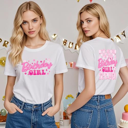 Image of Birthday Girl Shirt 2nd 3rd 4th 5th 6th 7th 8th 9th 10th Birthday Outfit for Girls Cotton Round Neck Tops