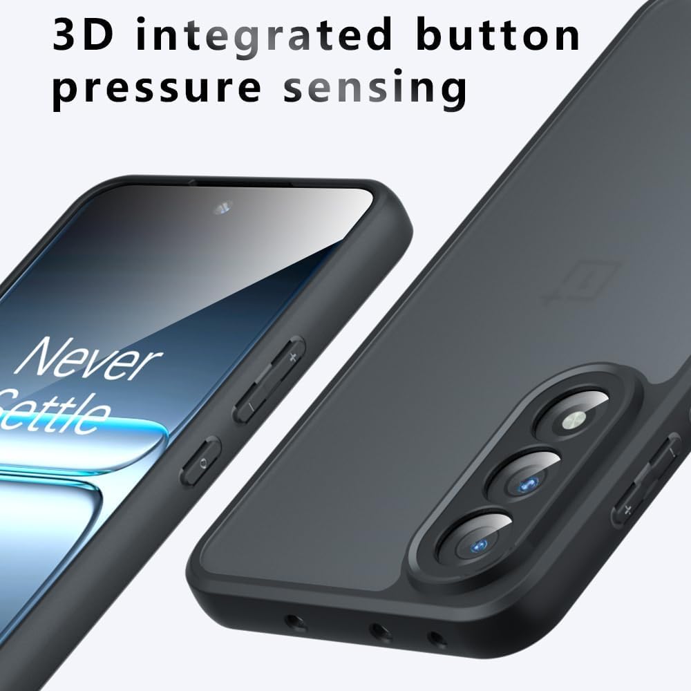 Lemxiee Cover per OnePlus Nord 5 Case con Anti-impronta & Anti-caduta Custodia in silipere flessibile + Acrilico smerigliato