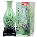 Yizhor 3D Puzzle Vase, 160 Curved Pieces DIY Flower Vase Craft Kit & 3D Puzzles for Adults, Creative Jigsaw Art Project Home Décor Centerpiece,Unique for Women
