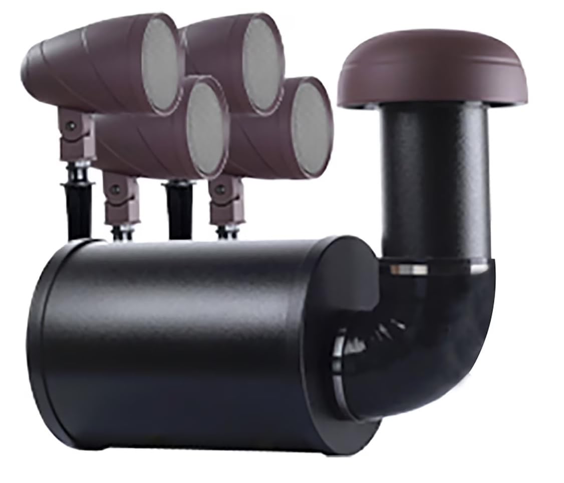 Sound by Vista SBV-10-4 Outdoor Audio Speaker Subwoofer Set (4X Landscape Speakers and Mounts, 1x Subwoofer)