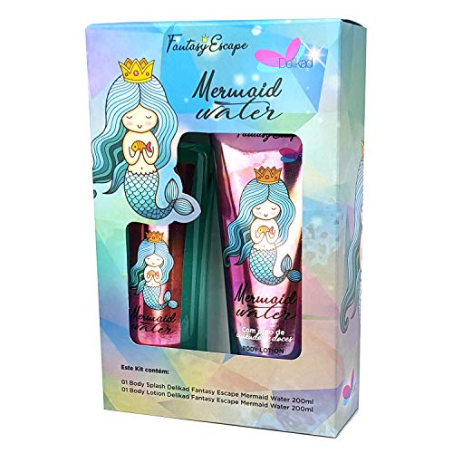 Kit Body Lotion + Body Splash Delikad Mermaid Water 2X200Ml, Delikad Importação Exportação E Comérci