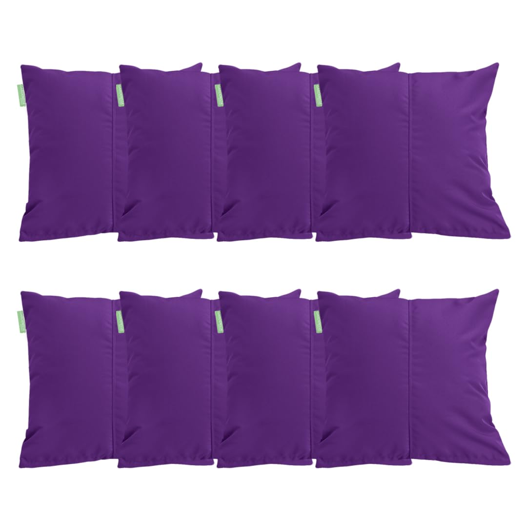 Gardenista Purple Large Garden Scatter Cushion | Water Resistant Hollowfibre Filled Outdoor Seating Furniture Pillow | Great For Patio Rattan Chairs | Comfy & Lightweight (8, )