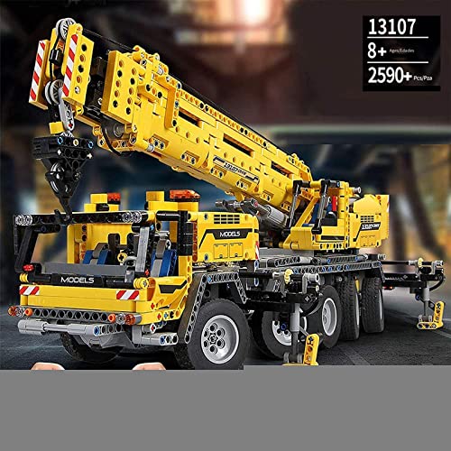 Technik Ferngesteuert Kran LKW Bausteine, Mould 13107, Kranwagen Bausteine mit Motors and Ferngesteuert, Klemmbausteine… – Bild 4