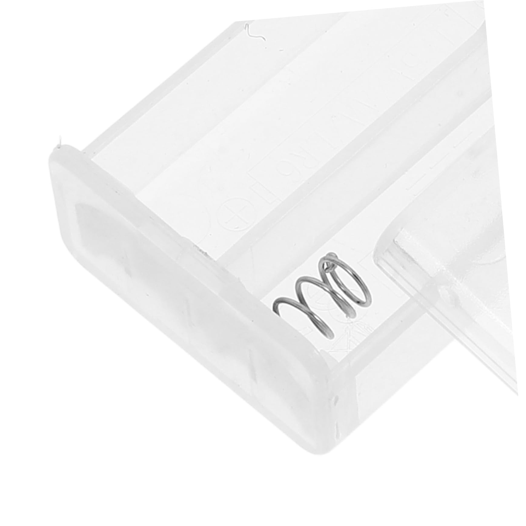 YARNOW 4 Set Scatola Per Batterie Con Stringa Luminosa Porta Batterie Custodia Per Guscio Per Aa Abs Trasparente 10 pezzi * 4