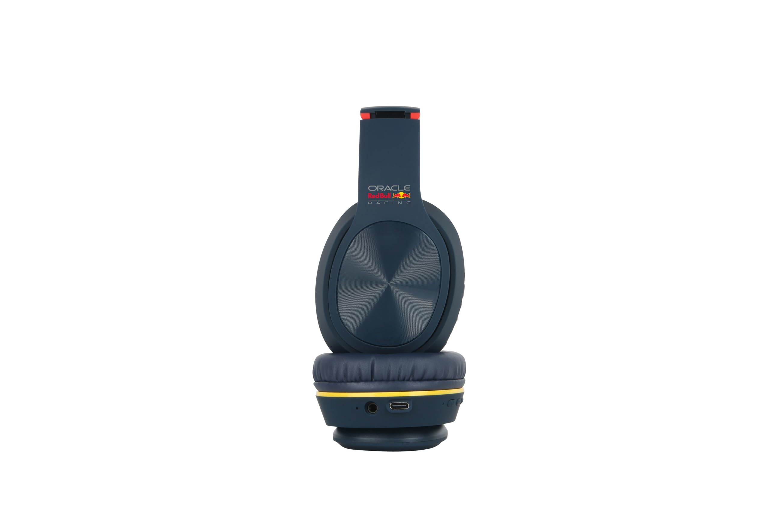 Red Bull Racing RB-HP160 słuchawki Bluetooth ze sterownikiem 40 mm, akumulatorem 18 h, USB-C, liniowym i kartą TF, składane, bezprzewodowe, nauszne słuchawki z mikrofonem do muzyki, gier, podróży