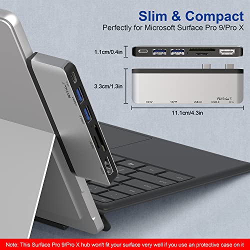 Surface Pro 9 Hub Docking Station con HDMI 4K