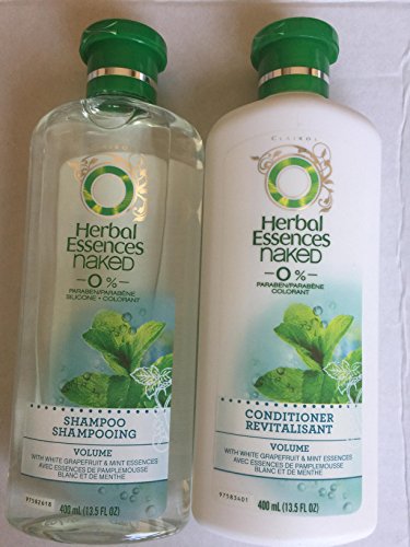 Herbal Essence Naked Shampoo and Conditioner set With White Grapefruit And Mint Essence13.5 Fl Oz