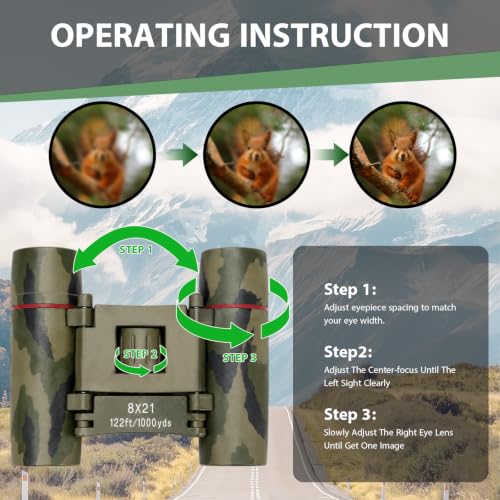Image of Binoculars for Adults and Kids, High Powered Compact Binoculars