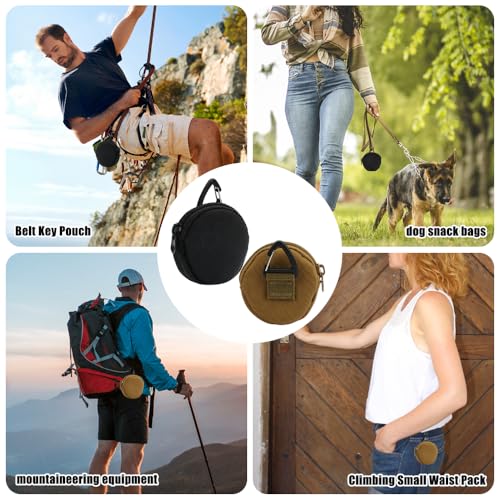 2 Stück Tragbar Futterbeutel Hundetraining Klein, Hunde Leckerlitasche, Pet Walking Bag für Hund und Katze, Wiederverwendbar für Reisen, Spaziergang Haustiere, Kann Münzen, Schlüssel