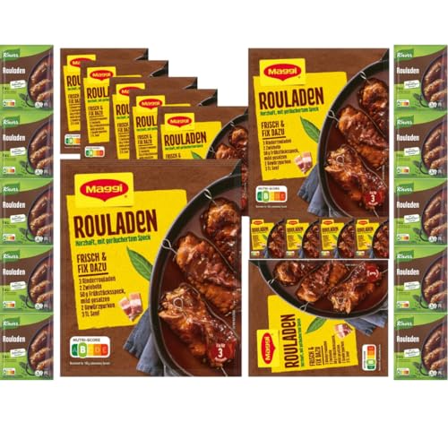 Fix Rouladen x 10 Stück + Maggi Fix für Rouladen 33 Gramm x 12 STÜCK mit PUFAI GROCERY