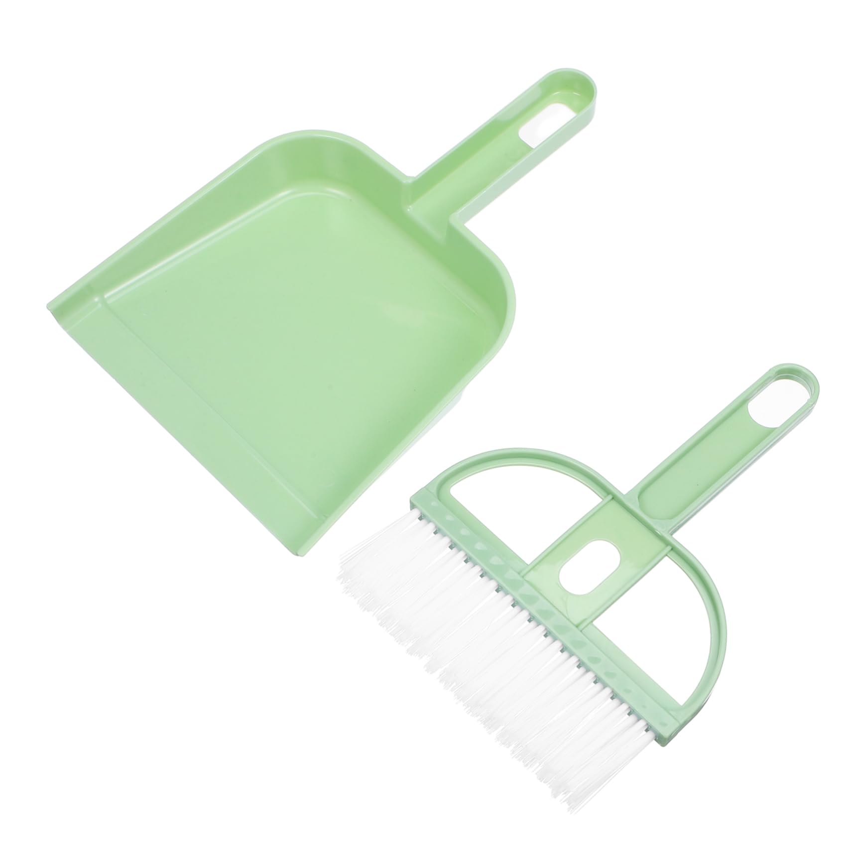 Parliky 1set Multi-Function Pet Cage Cleaning Broom and Dustpan Portable for Easy Cleanup of Cat Litter Boxes Material for and Hamsters