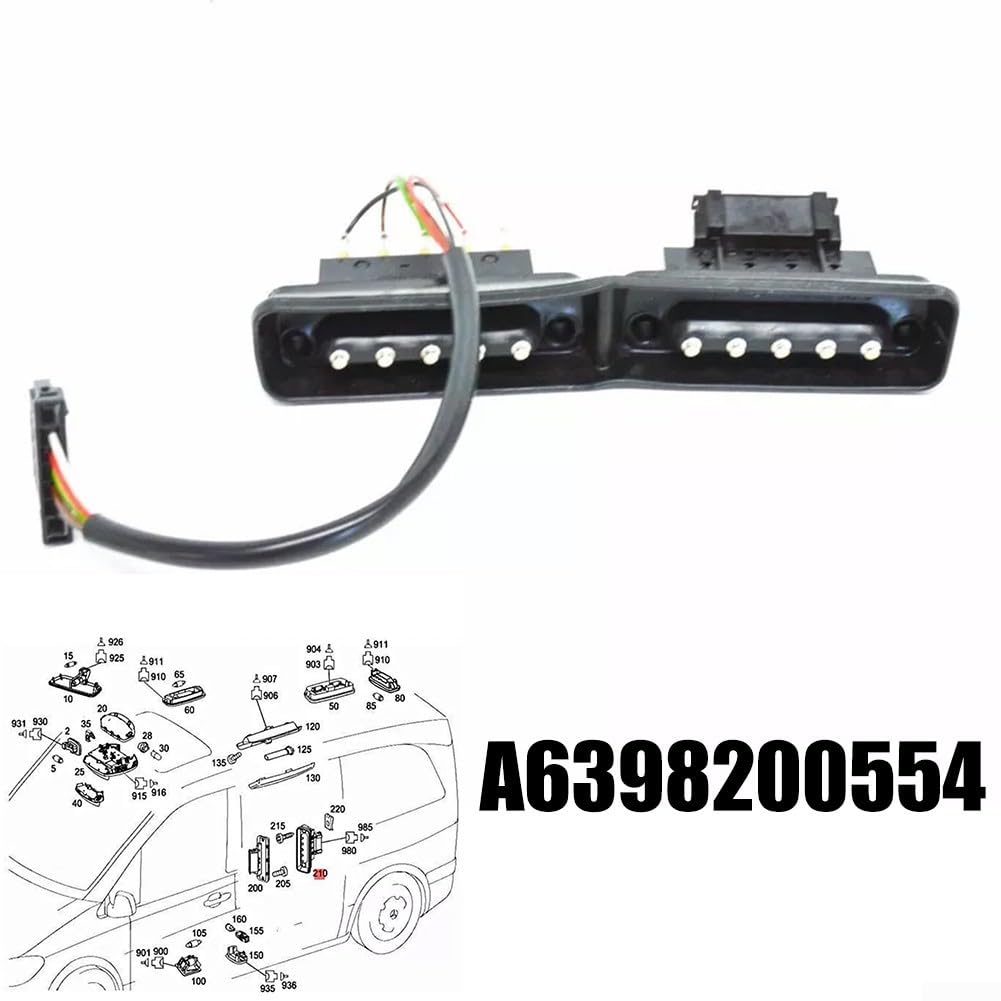 Zilimontt Interrupteur de contact pour porte coulissante électrique W639 pour Vito pour Viano, remplacement facile à l'usure, installation simple et conviviale