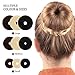 WILLBOND 9 Pieces Donut Hair Bun Maker Shaper Foam Sponge Doughnut Bun Ring Style Set with 12 Pieces Hair Elastic Bands Ties and 32 Pieces Bobby Pins for Women(Black, Brown, Beige)