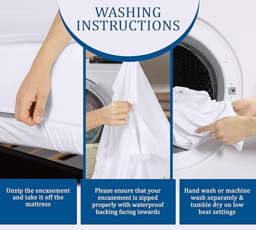 image for Utopia Bedding Waterproof Mattress Protector King Size (Pack of 4), Zi