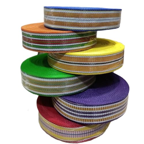 Image of ABB Ropes & Niwars 2 Inch X 50 Meters Plastic Niwars Webbing Roll for Folding Khat, Khatiya, Charpai Folding Bed,Chair, Baskets and Other Art Projects (Green)