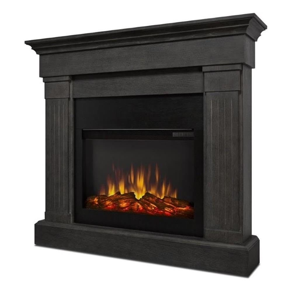 Real Flame Crawford Electric Fireplace in Gray