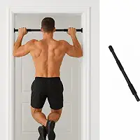 Barra Fixa de Porta Ajustável Regulável 62 a 100 cm – Para Exercícios, Flexões, Musculação e Treino em Casa – Suporta até 120kg (Preto)
