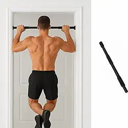 Barra Fixa de Porta Ajustável Regulável 62 a 100 cm – Para Exercícios, Flexões, Musculação e Treino em Casa – Suporta até 120kg (Preto)