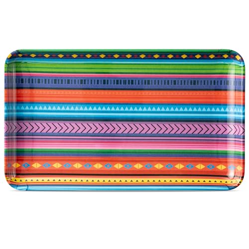 Mexican Fiesta Melamine Platter - R Horse Mexican Platter Gift Fiesta Taco Serving Tray Plate Colorful Cinco De Mayo Serving Dishes Mexican Fiesta Gift For Taco Desserts Outdoor Indoor Dinner Party