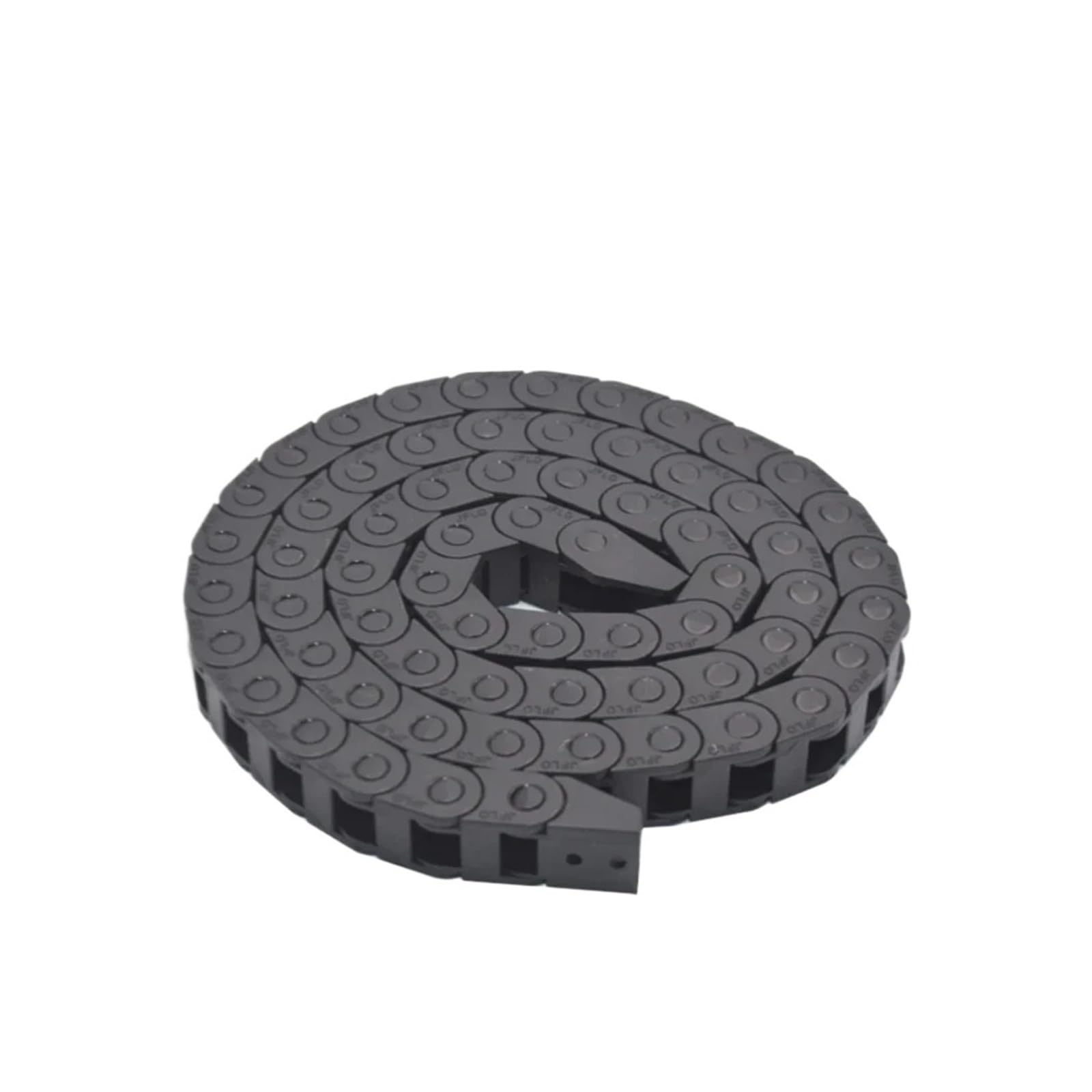 Chaîne porte-câbles sans clip d'ouverture structure monobloc plastique 10x10mm 1m