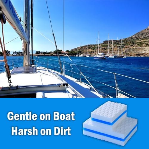 Boat Erasers | Boating&Fishing Accessories |Gift for Pontoon Fishing Jon Boats Decks Vinyl Boat Cleaner Hull Cleaner Gadgets for Men and Women|Boat Cleaner Removes Scuffs, Dirt, Grime from Boat - Image 3