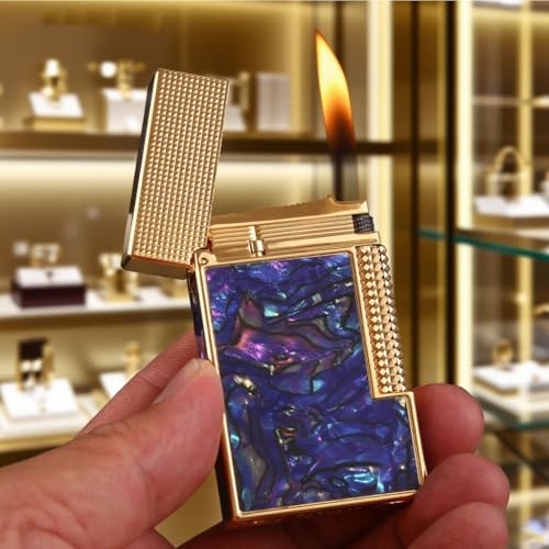 Encendedor de Gas Butano de Alta Gama Plateado miniatura 2