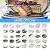 5 Piece Replacement Kit for Big Green Egg Large, Rack for Eggspander 5 Piece Kit Conveggtor Basket 304 Stainless Steel Grill Stack Rack with Removable Cooking System Expander Rack