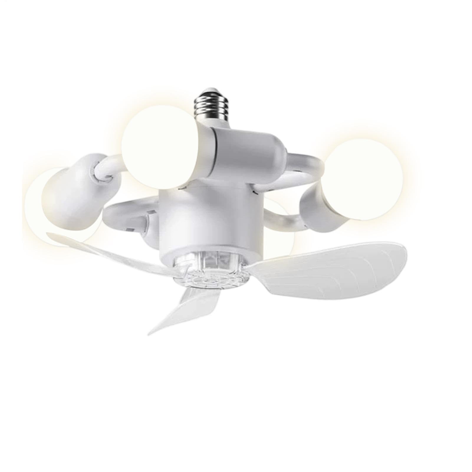 Ventilateur de plafond avec éclairage intégré E27 pour intérieur et ferme - 8