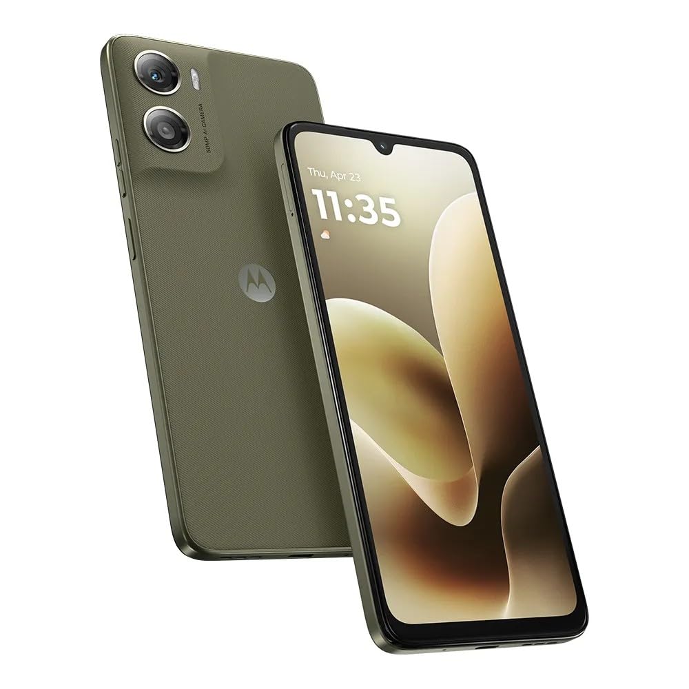 Motorola Moto G06 4G LITE Ai (Compatible with Tmobile Mint Tello & Global) (64GB+4GB) 50MP Cam Dual Sim 6.88" XT2535-2 Latino American Version (Tendril (Green))