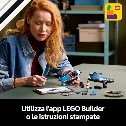 Speed Champions Auto da Corsa F1 Visa Cash App RB VCARB 01 Modello di Macchina da Collezione con Minifigure del Pilota di Formula 1, Regalo per Uomo, Donna e Adulti Fan dell'Automobilismo 77246 - Lego - Immagine 6