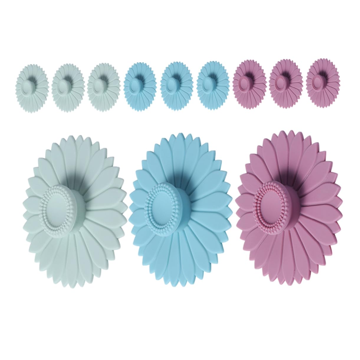 Hemobllo Set Di 12 Coperchi in Silicone a Forma Di Girasole Per Tazze Da Caffè Resistenti Al Calore Facili Da Pulire Copertura Per Tazze in Vetro e Adatti Per Bevande Calde e Fredde