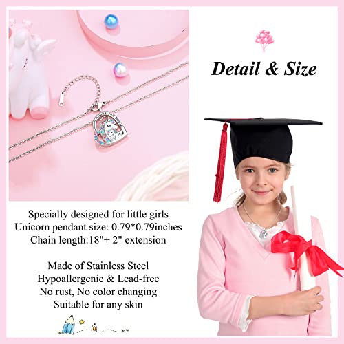 Graduation Gifts/First Day of School Gifts for Girls, Unicorn Necklace for Girls4