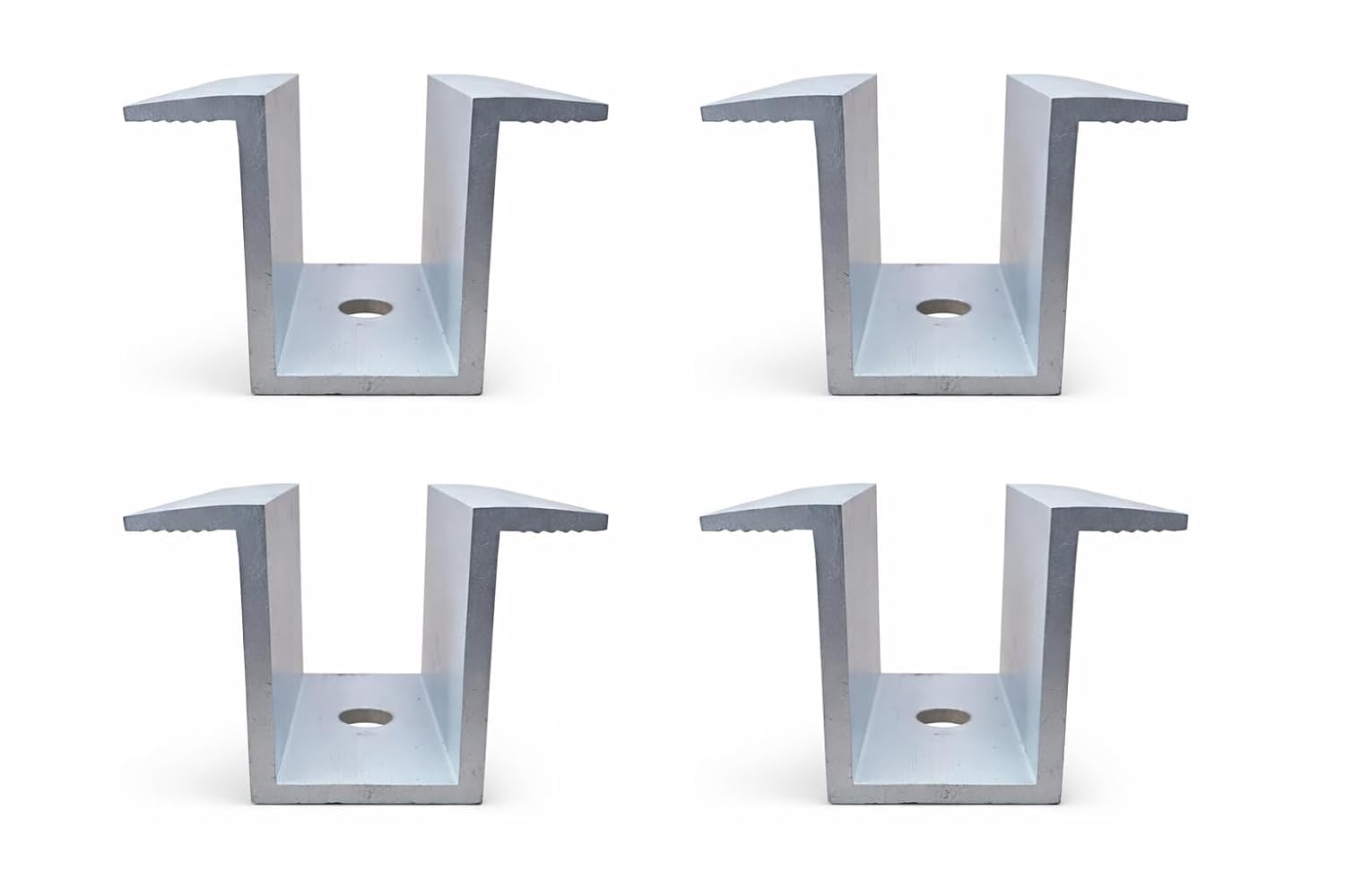 3 Panel Solar Mounting Clamp Kit | 30mm Aluminium End and Mid Clamps with SS Allen Key Bolts and Spring Nuts-image-5
