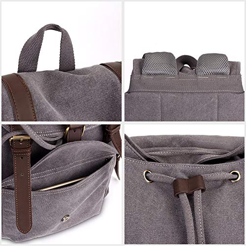 Mochila Vintage de Lona para Senderismo KAUKKO miniatura 5