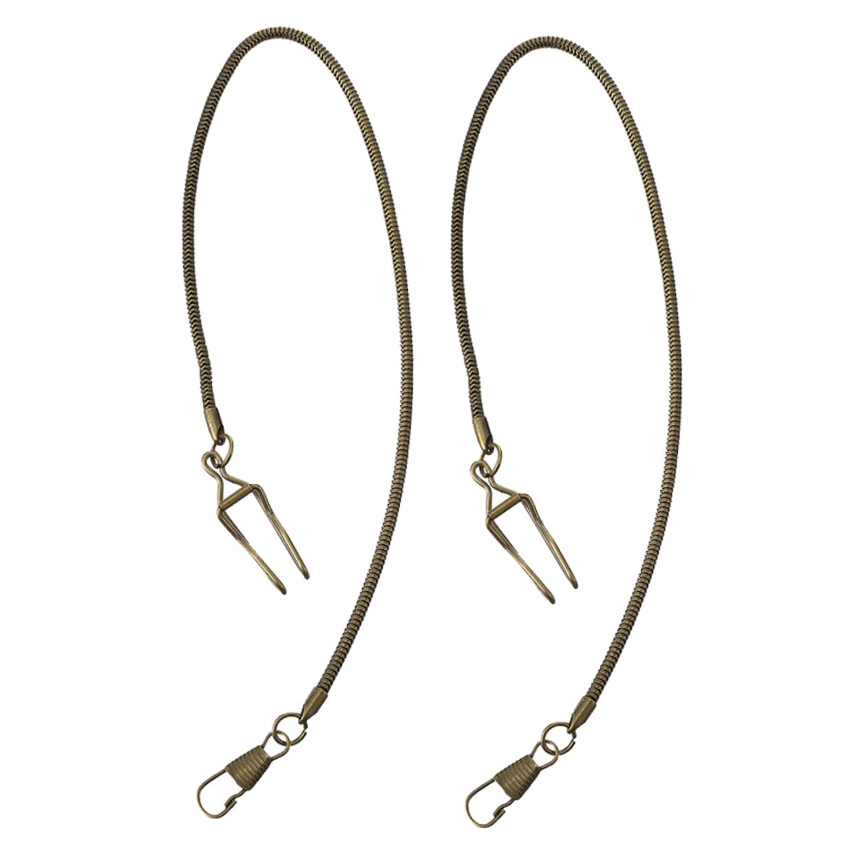 WOFASHPURET Pocket Watch Chain Metal Polished Finish Universal Fit Watch Prop for Men