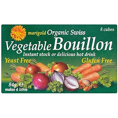 Marigold Organic Swiss Yeast Free Vegetable Bouillon Cubes (8x10.5g) Green - Pack of 2 Cover