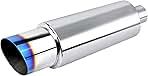 EVIL ENERGY Exhaust Muffler,Stainless Steel Exhaust Tip,Universal 14.6