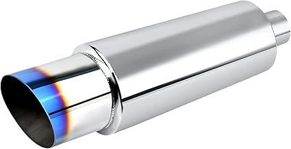EVIL ENERGY Exhaust Muffler,Stainless Steel Exhaust Tip,Universal 14.6