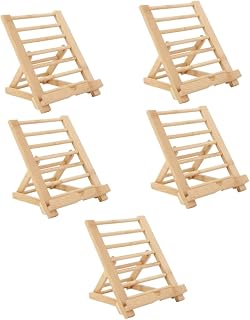 UKCOCO 5 Peças Suporte De Bambu Para Celular Suporte De Telefone De Mesa Suporte De Telefone Celular Suporte De Telefone De Madeira Suporte De Telefone Dobrável Suporte De Telefone De