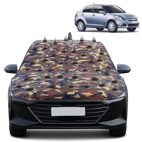 Image of Dog Protection Nail Cover for Maruti Suzuki Dzire, 100% Waterproof Long Lasting Anti-Climb Design to Stop Street Dogs & Monkeys from Sitting &Climbing on Bonnet, Roof, or Dicky