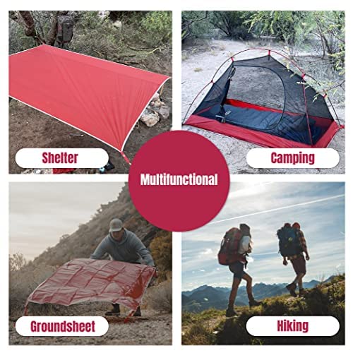 Near Zero Waterproof 3- People Camping Tent And Camping Tarp| Ultra-Lightweight Mesh Tent - Waterproof, Perfect For Camping, Traveling, Backpacking| Nylon Multi-Functional Footprint Ground Tarp| #TOP3