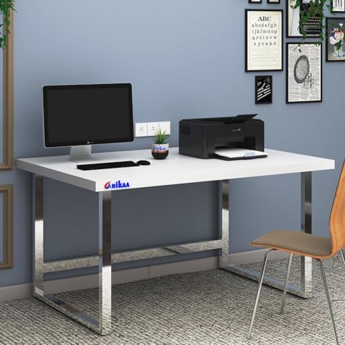 Image of Anikaa TablexPro25 Engineered Wood Rectangular Shape Table Top Board | 25 mm Thick Heavy Duty Desk Top for Study Table, Meeting /Conference Table & Office Desk | White (Size-61.8X 24 Inch)