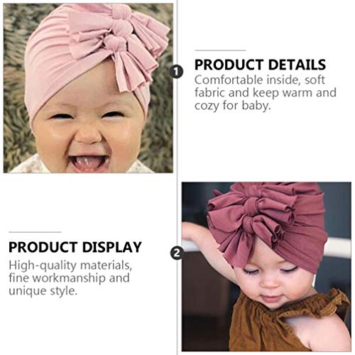 STOBOK 4 Pcs Bebê Turbante Arco Chapéus Meninas Infantil Cabeça Envoltório Atar Tampão Turbante Tiar